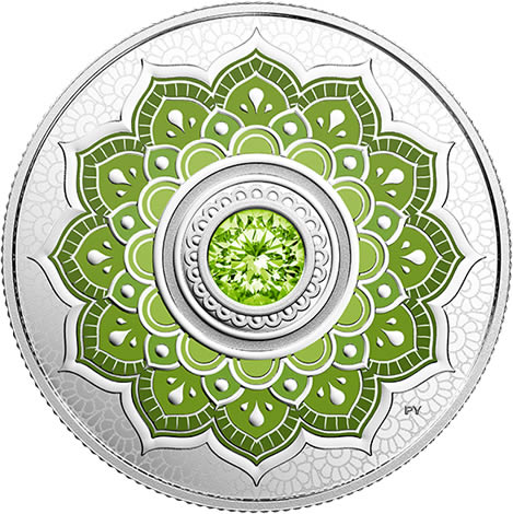 RCM-New-Release:-2018-August-Birthstone---Pure-Silver-Coin-Made-With-Swarovski�-Crystal
